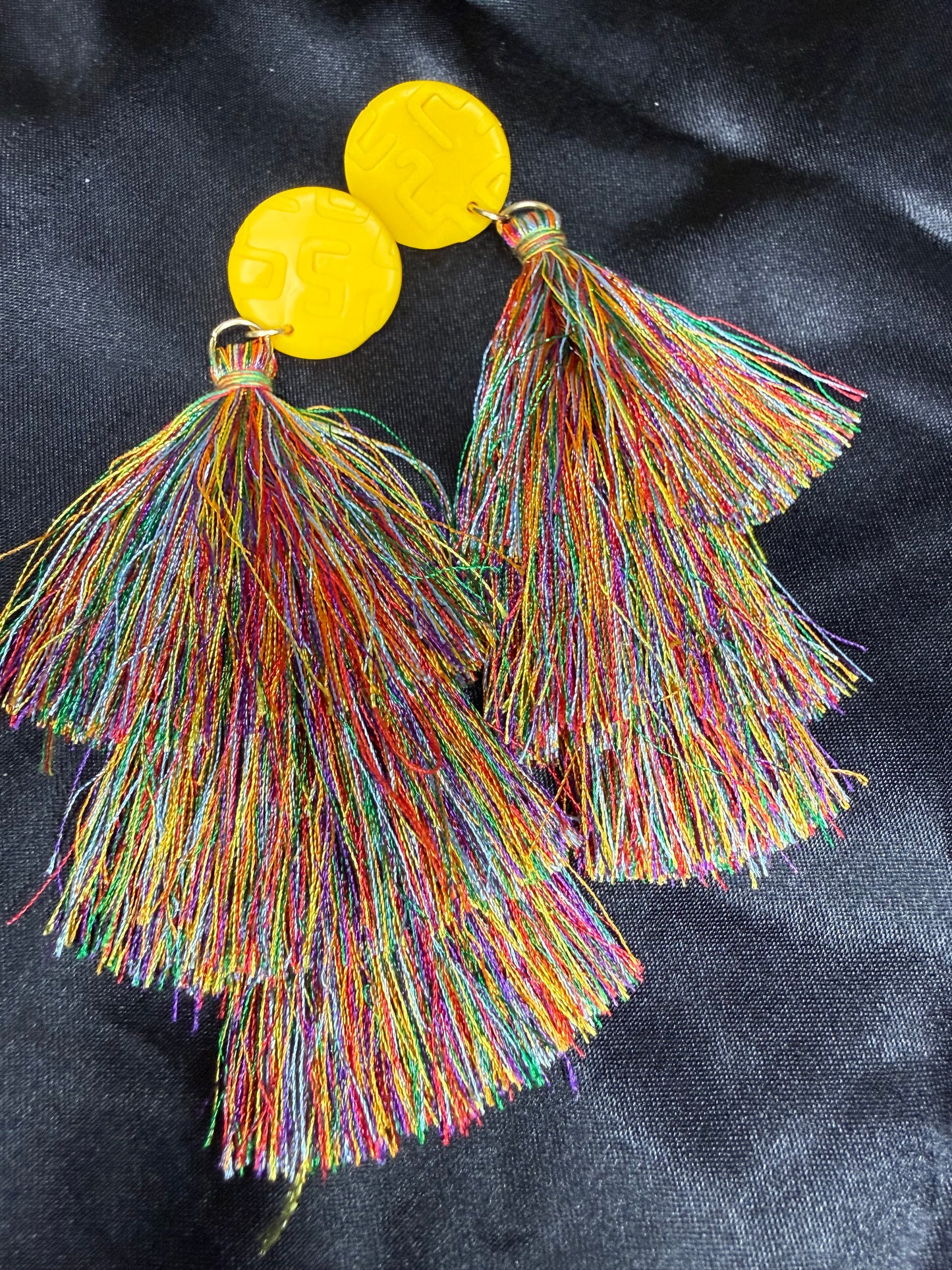 Abstract Tassel Earrings
