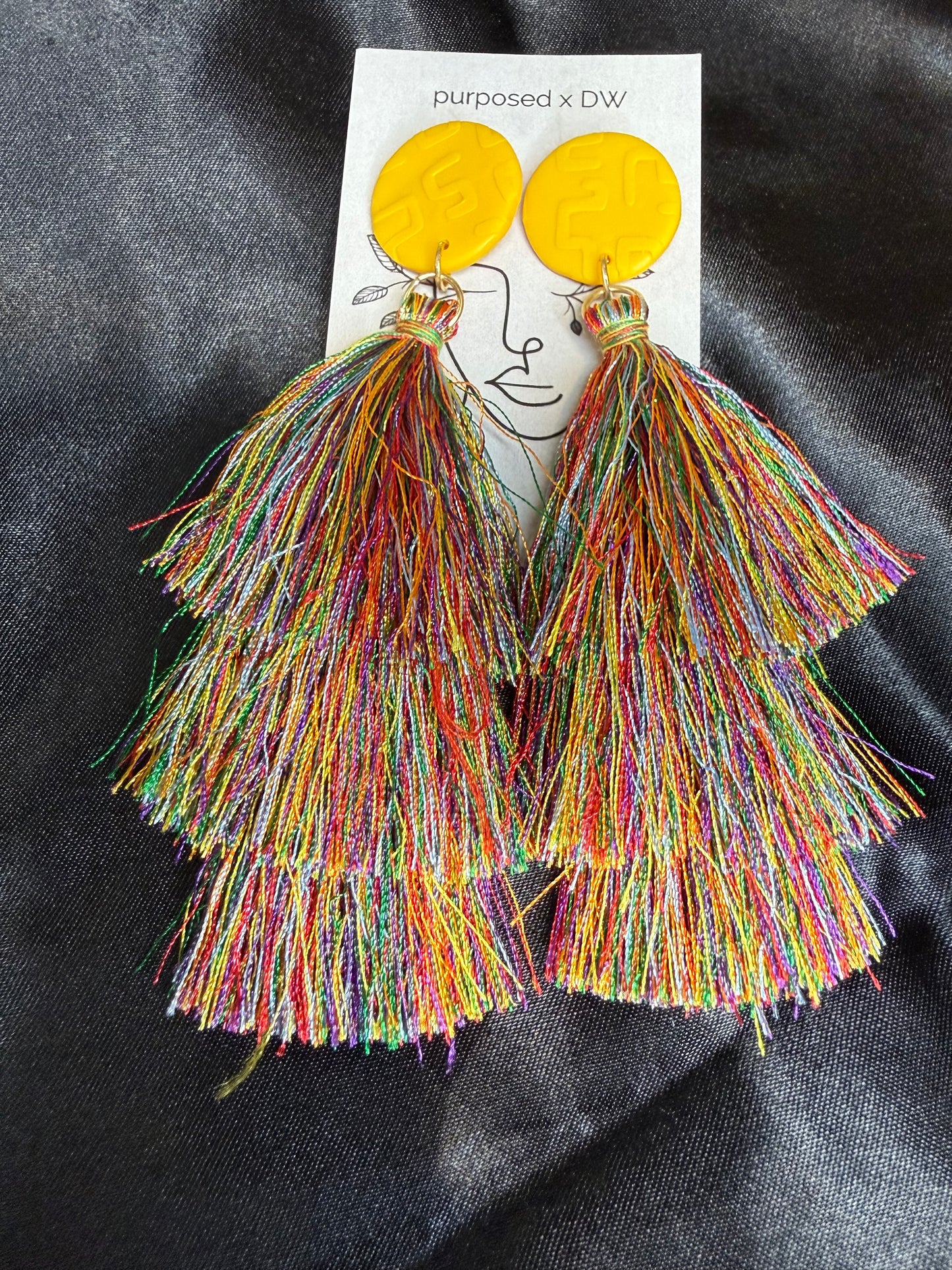 Abstract Tassel Earrings